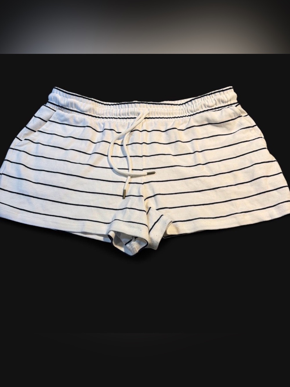 Parke target women’s White Striped Drawstring Shorts
